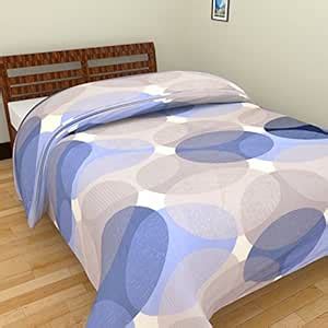 Buy Adore u Polycotton Grey Polka Print Single Bed AC Blanket Dohar for ...