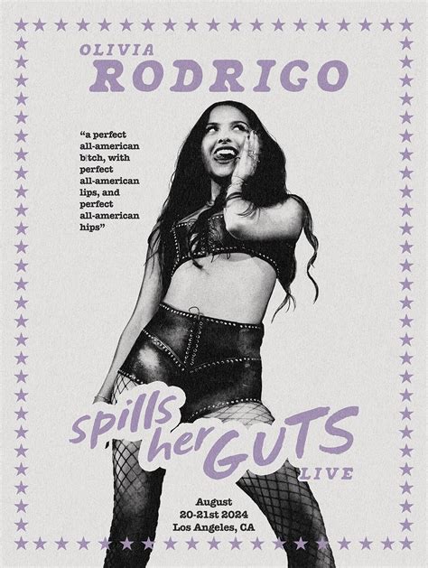 Olivia Rodrigo's 'GUTS' Tour Posters, Merch: See the Best
