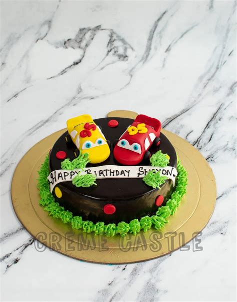 Cars Choco Cake - Creme Castle