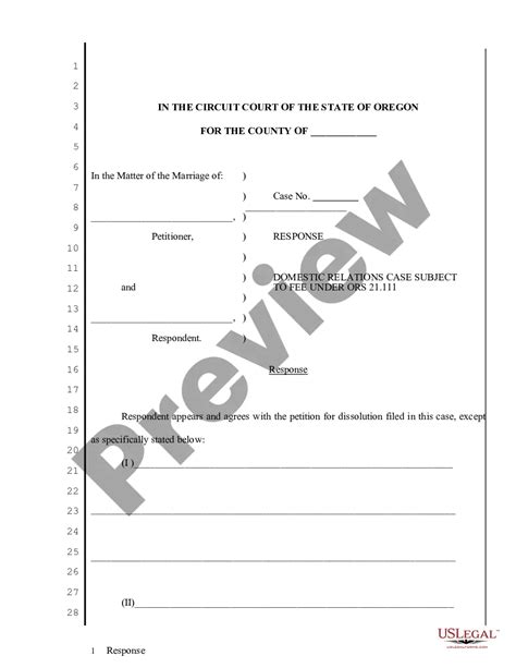 Oregon Response regarding Domestic Relations Case Subject to Fee | US ...