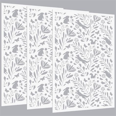 Amazon.com: SHYJSHYJ Large Daisy Flowers Boho Wall Stencils for ...