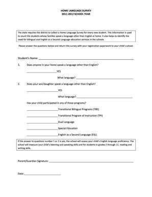 Fillable Online meridian223 Home Language Survey 11-12 - meridian223 ...