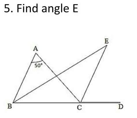 Find angle E from the given figure. (Plzzz helpe out!) - Brainly.in