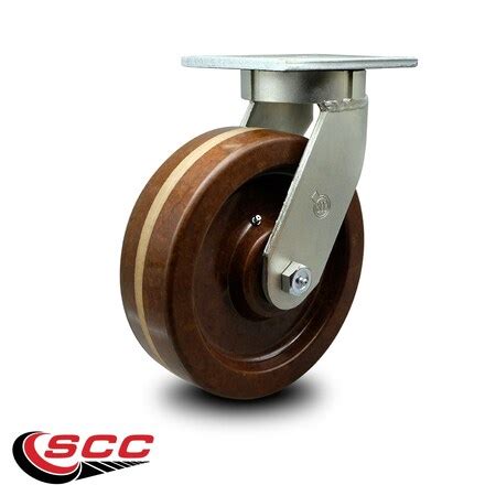 Service Caster 10 Inch Extra Heavy Duty High Temp Phenolic Wheel Swivel ...