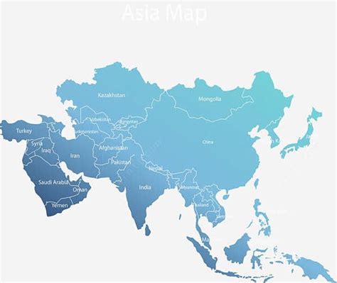 亚洲地图 的图像结果