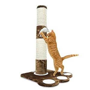 PARTYSAVING PET Palace Claw Scratching Sisal Cat Tree Post 32.5" Tall ...