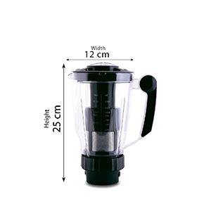 Padmashree Juicer Jar with Fruit Filter | ABS Plastic Juicer for Mixer ...