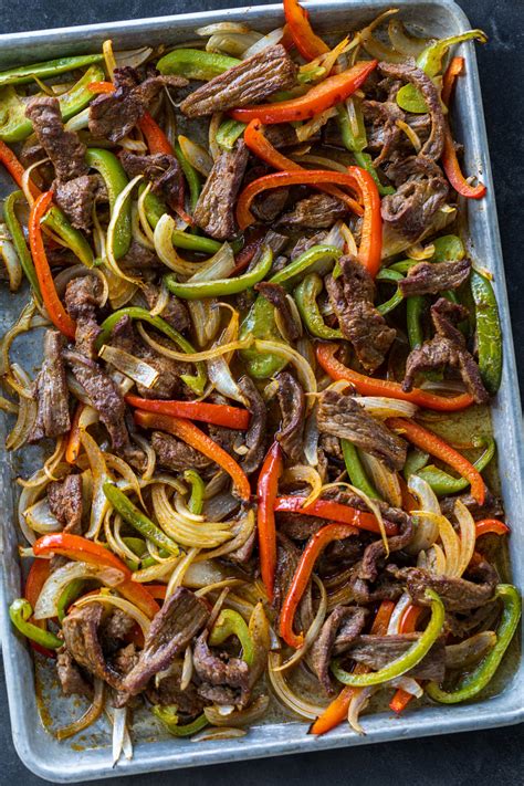 Sheet Pan Steak Fajitas - Momsdish