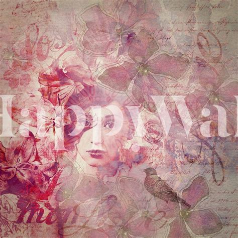 Mystic Lady with Bird Wallpaper - Buy Online | Happywall