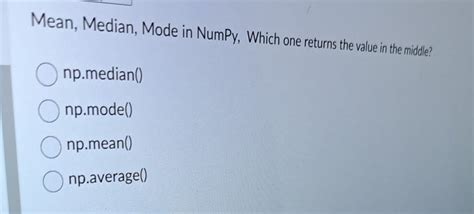 Image result for Numpy Mode Python