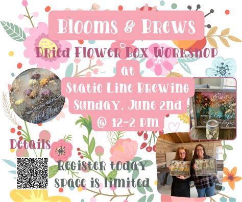Blooms & Brews: Dried Flower Shadow Box Workshop, Static Line Brewing ...