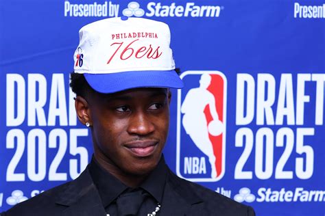 VJ Edgecombe to Wear No. 77 Jersey for 76ers After Going No. 3 in 2025 ...