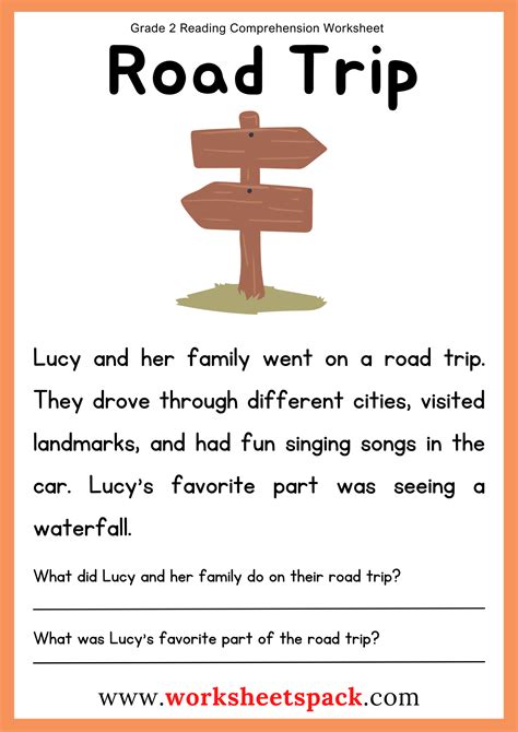 Grade 2 Reading Comprehension Worksheets - worksheetspack