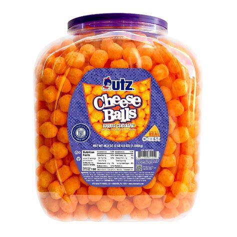 Utz Cheese Balls Barrel, Tasty Snack Baked with Real India | Ubuy