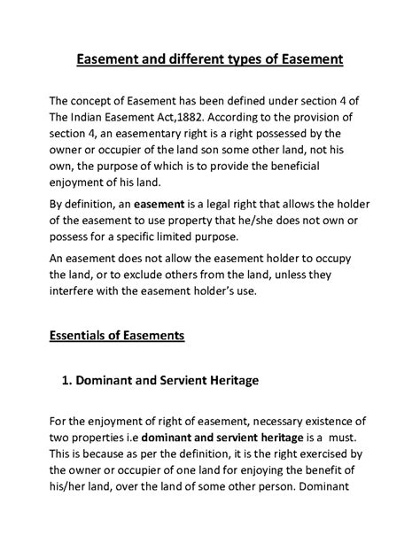 Easement and different types of Easement - According to the provision ...