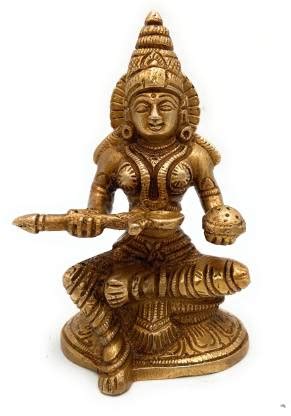 South Brass Brass Goddess Annapurna Devi Idol Annapurneshwari Annpurna ...