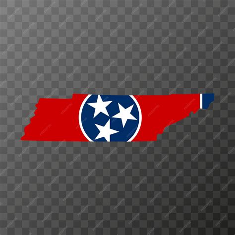 Tennessee state flag vector illustration | Premium Vector