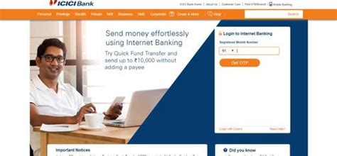 ICICI Bank introduces OTP based login service for net banking ...