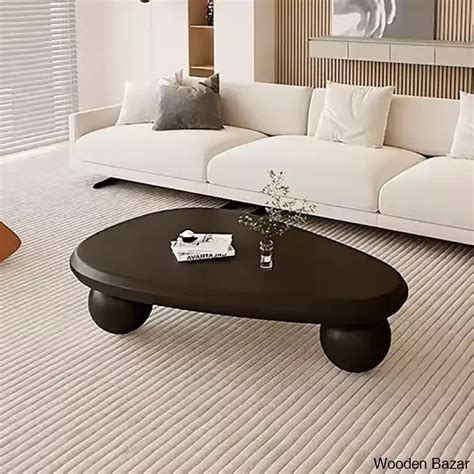 Khattabe Modern Three Legged Coffee and center Table | Wooden Bazar
