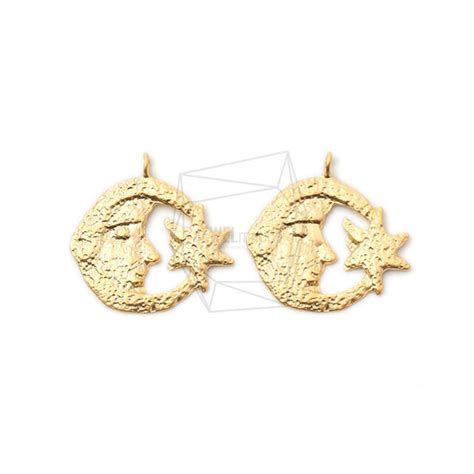 PDT-2332-MG【2個入り】フェイスペンダント/Face shape Pendant | jewelmecca