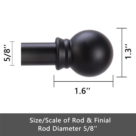 Snapklik.com : GXOACKJ Curtain Rods For Windows 32-48 Inch, 5/8 Inch ...