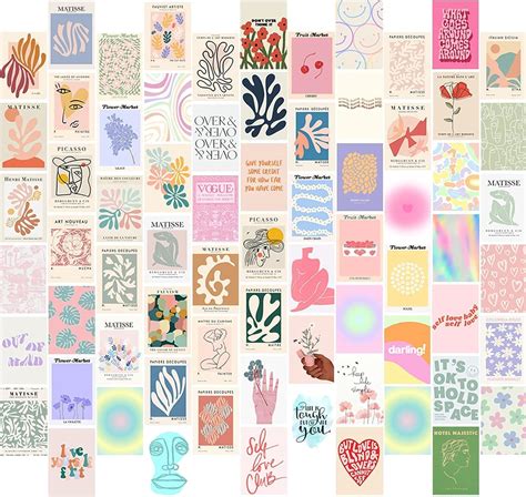 Hypebeast Wall Collage Kit - 50 Pcs 4x6 Inch Aesthetic Prints for Teen ...