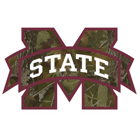 Buy NCAA Mississippi State Bulldogs 4" Tall Primary Mascot Camo Vinyl ...