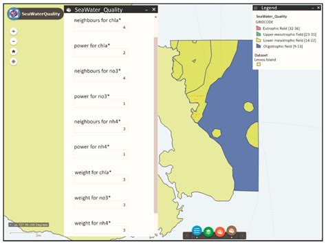 A webGIS Application to Assess Seawater Quality: A Case Study in a ...