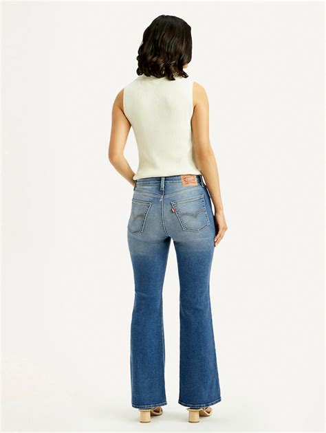 Women's 726 Blue Slim Flared Fit High Rise Jeans – Levis India Store