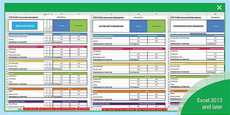 EYFS Profile Tracking Sheet | Assessment Spreadsheet