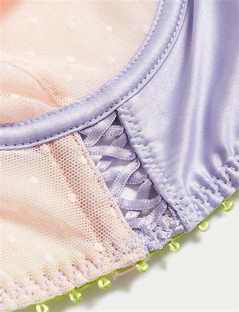 Buy Aurelia Embroidery Wired Balcony Bra A-E at Marks & Spencer