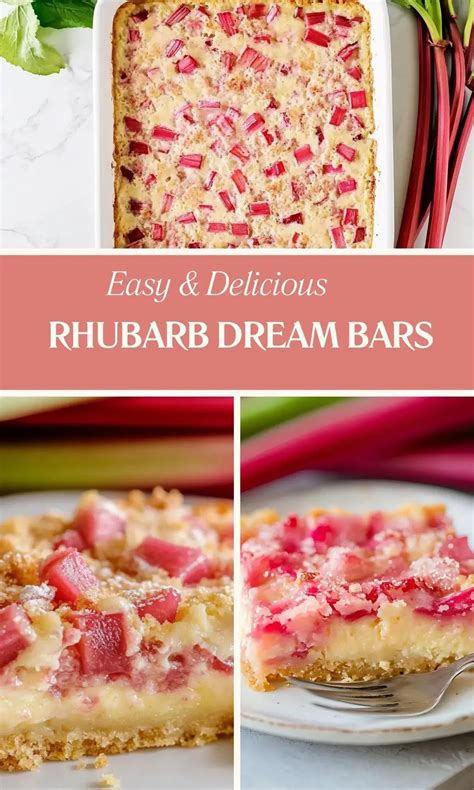 Rhubarb Dream Bars: Easy 6-Ingredient Dessert Recipe