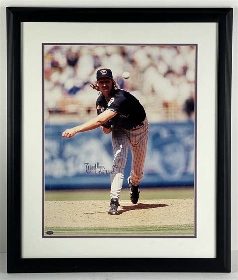 Lot Detail - Randy Johnson Signed 16" x 20" Photo in Framed Display ...