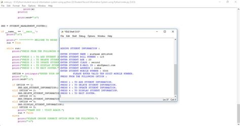 Student Management System in Python With Source Code - Free Source code ...
