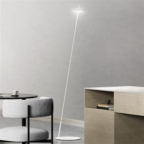 Mahina LED battery-powered floor lamp, white, height 130 cm, metal, CCT ...