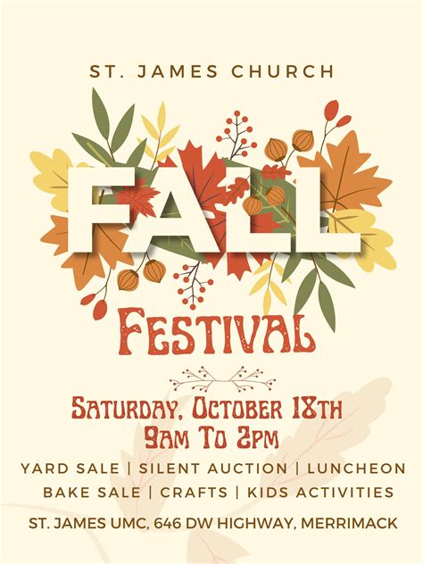 Oct 18 | St James UMC Fall Festival | Merrimack, NH Patch