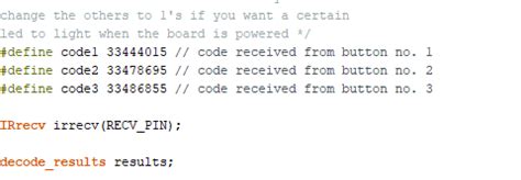 Image result for Arduino Remote Codes