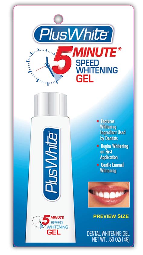 Plus White 5 Minute Premier Speed Whitening Gel 0.50oz - Fast Results ...