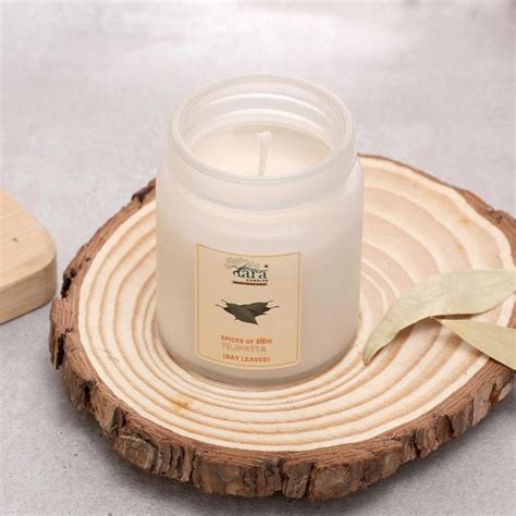 TejPatta | 1 Wick Scented Candle | Screw Lid Frosted Glass Jar – Tara ...