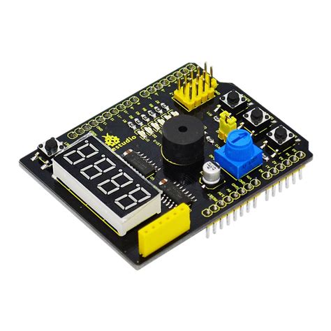 KEYESTUDIO Multi-Purpose Shield V2 with 4-Digit LED Display Module ...