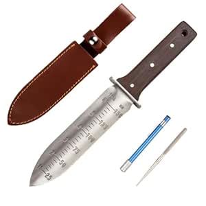 Hori Hori Garden Knife with FREE Diamond Sharpening Rod, Ideal ...