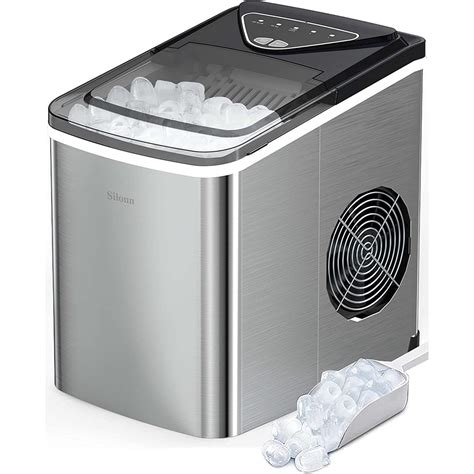 Countertop Bullet Ice Maker (26 Lbs) - Stainless Steel – Silonn
