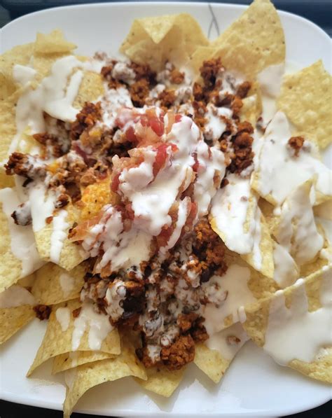 Nachos with chorizo, pineapple salsa, and Miyoko's liquid mozzarella ...