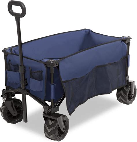 Outdoor Heavy Duty Shopping Cart Camping Plastic Folding Wagon ...
