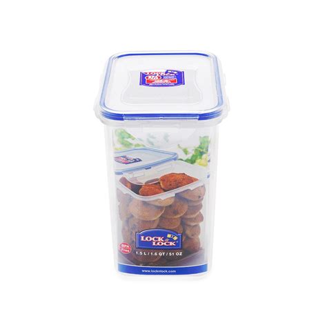 LocknLock Classics Tall Rectangular Plastic Airtight Food Storage Cont ...