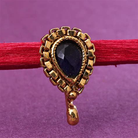 Sukkhi Glemaing Golden Gold Plated Pearl Nosepin for Women - Sukkhi.com