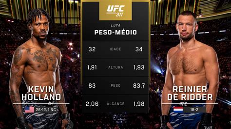 Watch UFC (Português) 311: Kevin Holland vs. Reinier de Ridder Main ...