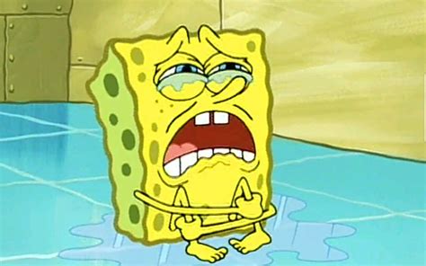 Spongebob Biting Lip