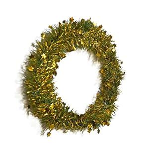 Buy CraftVatika Christmas Golden Wreath Artificial Garland for Front ...