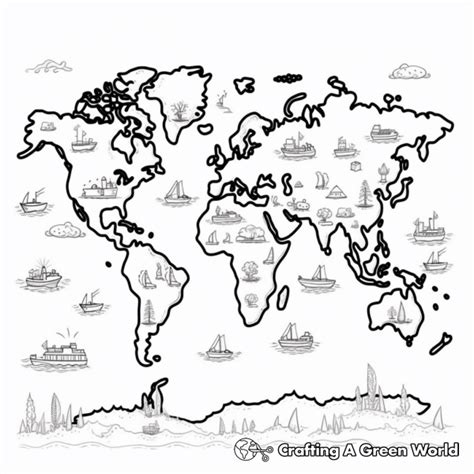 Image of the World Animated for Coloring 的图像结果